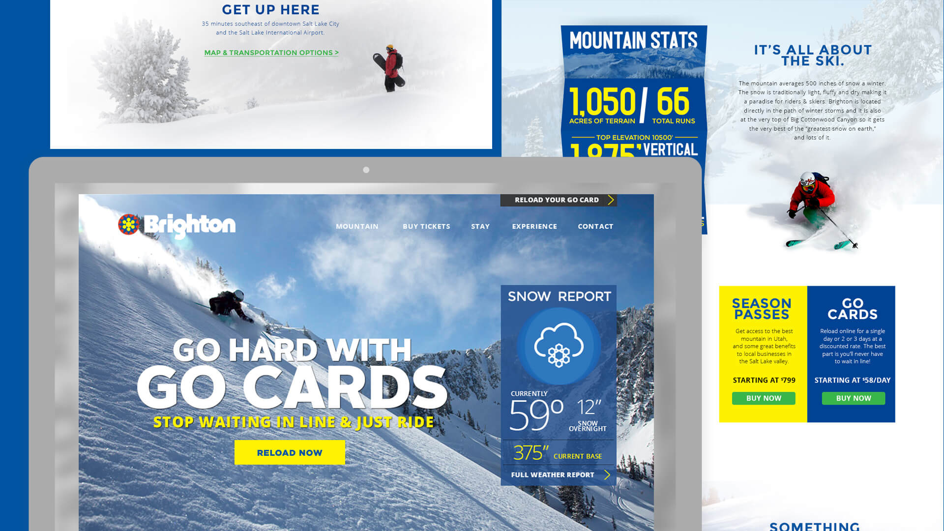 Website Design - Brighton Ski Resort
